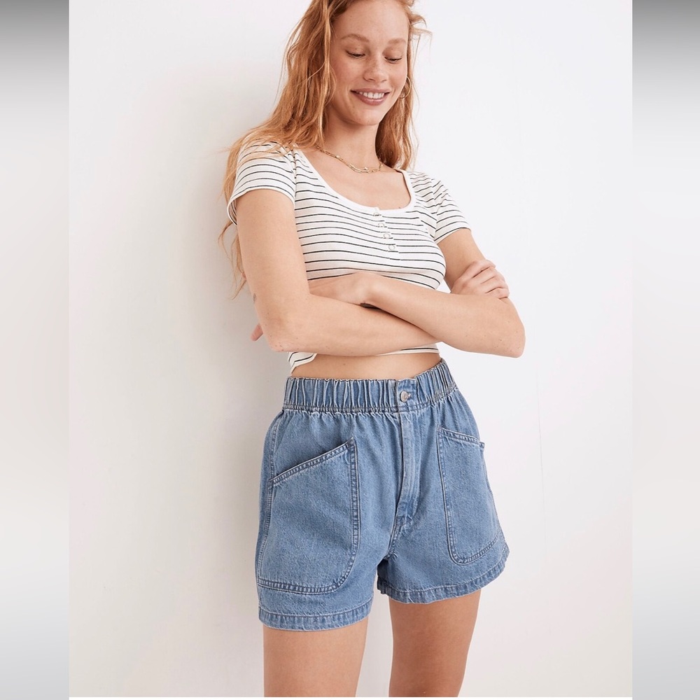 Madewell Denim Pull-on Utility Shorts